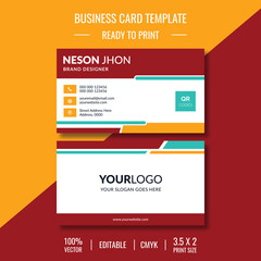 Layout design business card template