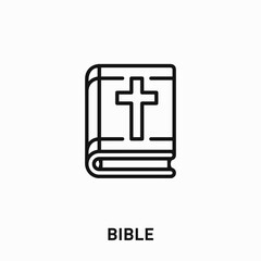 bible icon vector. bible sign symbol for your design	