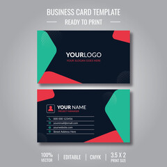 Business card template illustration