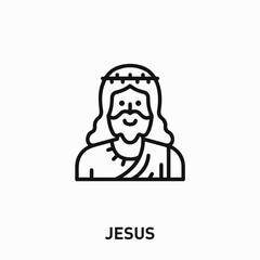 Jesus icon vector. Jesus sign symbol for your design	