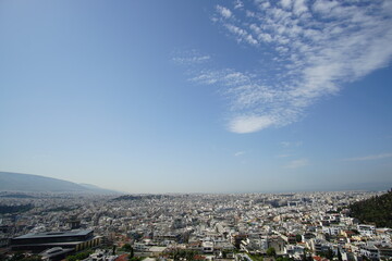 The landscape of Athens in Greece, Europe
