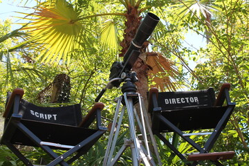 Film Set with Script and Director seats