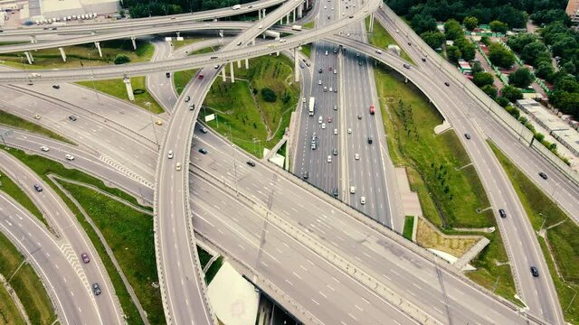 many roads crossing each other