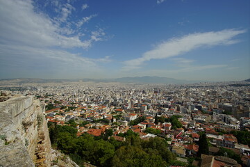 Fototapeta na wymiar The landscape of Athens in Greece, Europe