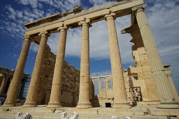 a temple in Athens, called the Parthenon