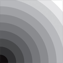 Black & White Radial Circles Background Design-For Banner, Poster, Cards & Social Media.