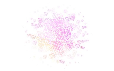 Light Pink, Yellow vector background with lines.
