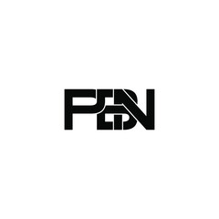 pbn letter original monogram logo design