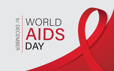 world aids day vector illustration.