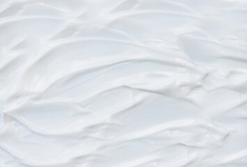 Obraz premium White lotion skin care cosmetic product. Beauty cream texture. 