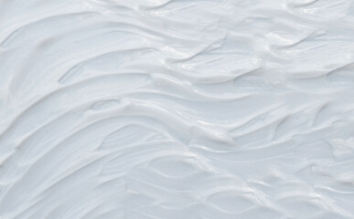 White lotion  skin care cosmetic product. Beauty cream texture. 