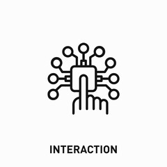 interaction icon vector. interaction sign symbol for your design 