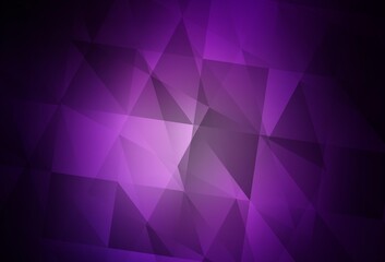 Obraz premium Dark Purple vector low poly layout.