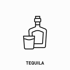 tequila icon vector. tequila sign symbol for your design	