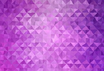 Fototapeta premium Light Purple vector shining triangular background.