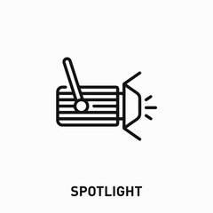 spotlight icon vector. spotlight sign symbol for your design	