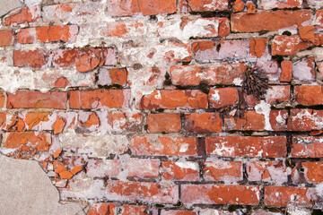 Vintage red brick texture background