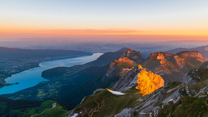 Lac d'Annecy depuis la Tournette