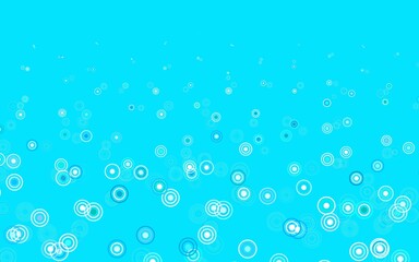 Light Blue, Green vector pattern with spheres.