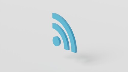 wi fi icon  abstract   3d   wallpaper background