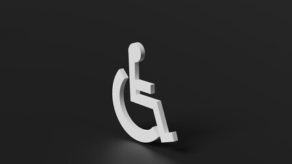 3d  wheel chair  wallpaper background