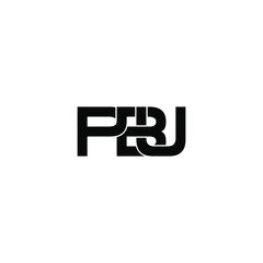 pbu letter original monogram logo design