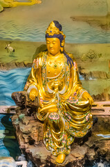 Buddha statue in Temple 33 statues of guanyin in the Sanya Nanshan Cultural Center