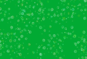 Light Blue, Green vector pattern with fresh ingredients.