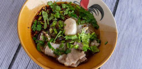 Thai Mixed Food Selections and Drinks 