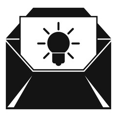 New mail innovation icon. Simple illustration of new mail innovation vector icon for web design isolated on white background