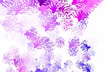 Light Purple vector natural artwork with branches.