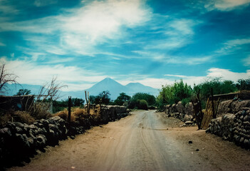 Fototapeta premium Road at Atacama desert in Chile