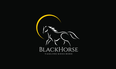 Horse Logo - Horse Silhouette Vector
