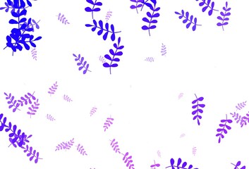 Light Purple, Pink vector abstract design with leaves.