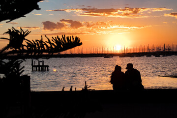 St Kilda sunset, Melbourne,  Australia