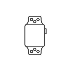 Smartwatch icon. Watch symbol modern, simple, vector, icon for website design, mobile app, ui. Vector Illustration - obrazy, fototapety, plakaty