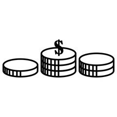 Money coins icon