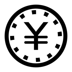 Obraz premium Yuan coin icon