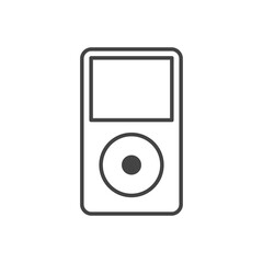 MP3 player icon. Music player symbol modern, simple, vector, icon for website design, mobile app, ui. Vector Illustration