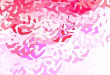Light Purple, Pink vector pattern with random forms.