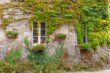 view of Rochefort-en-Terre, in Brittany