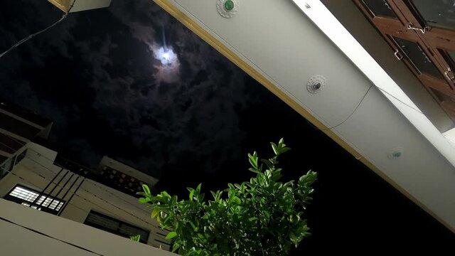night moon time lapse 4s