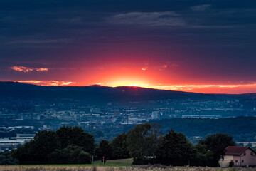 Sonnenuntergang über kassel