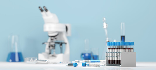Testing for coronavirus Covid-19 in a lab. Covid medical screening