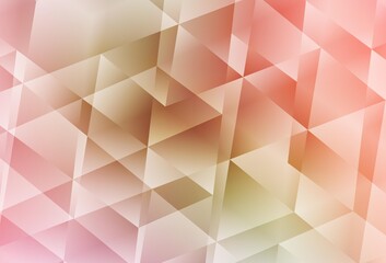 Light Pink, Green vector abstract polygonal pattern.