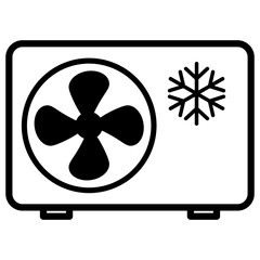 Outdoor unit air conditioner icon