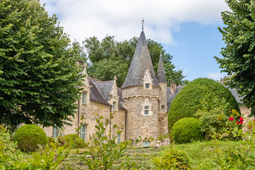 Fototapeta na wymiar view of Rochefort-en-Terre, in Brittany