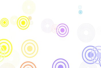 Light Multicolor vector pattern with spheres.