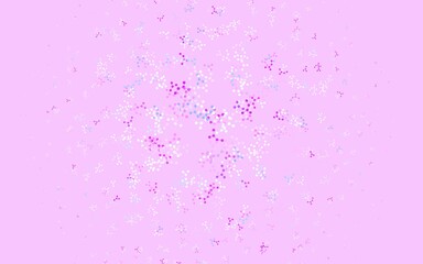 Light Pink, Blue vector texture with artificial intelligence concept.