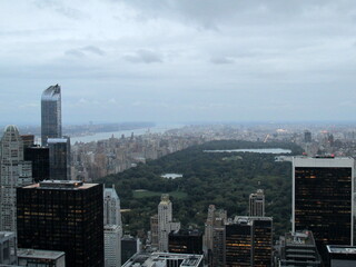 Obraz na płótnie Canvas central park Rockefeller Center top of the rock Observation deck
